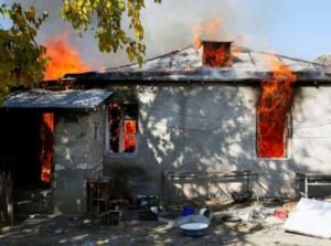 nagorno karabach house fire amenian