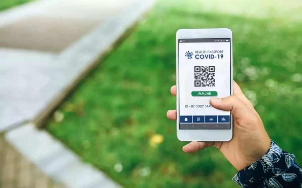 mobile-with-immune-digital-health-passport-for-corona