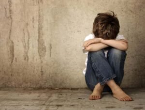 child abuse violence crying