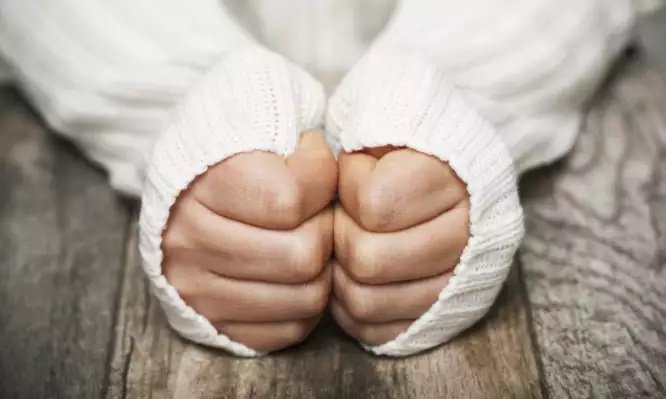 cold frozen hands