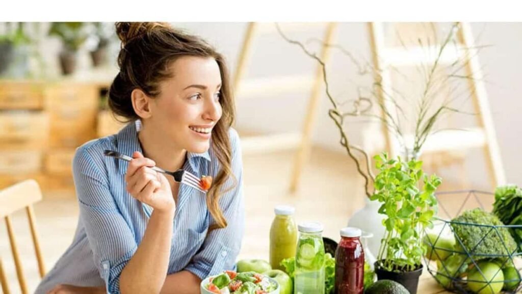 healthy food woman diet