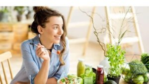 healthy food woman diet