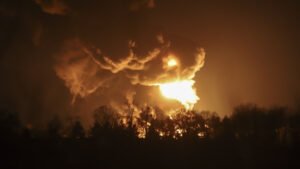 kiev explosion, fire