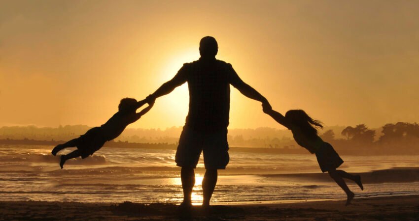 father parent kids