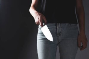 woman knife