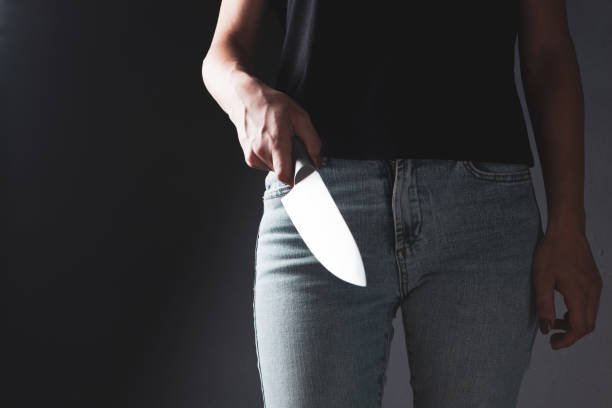woman knife