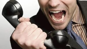 call center eispraktiki screaming phone