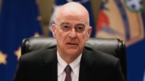 Συνάντηση Νίκου Δένδια με τον πρώην υπουργό Εξωτερικών της Γαλλίας