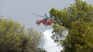 Φωτιά τώρα στην Κάτω Κρυά Λασιθίου – Σηκώθηκαν και δύο ελικόπτερα