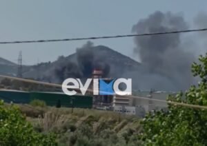 Φωτιά στην Εύβοια: Κοντά σε εργοστάσια οι φλόγες