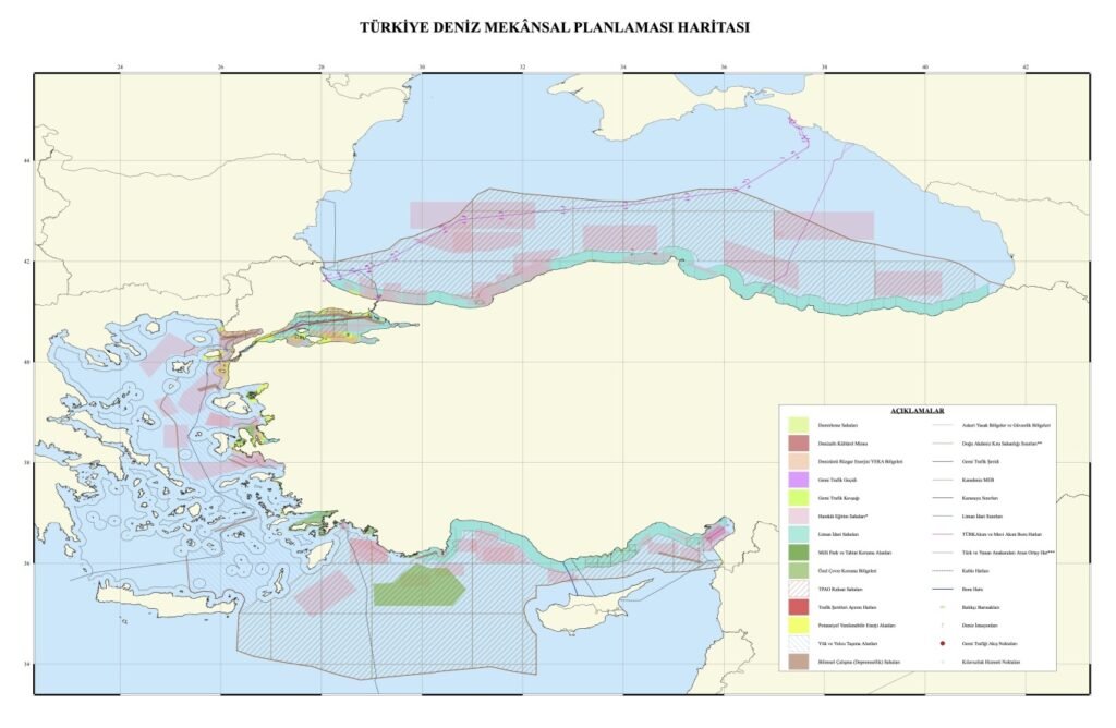 Χάρτης της Τουρκίας στην UNESCO: Κόβει το Αιγαίο στα δύο και δείχνει τις διεκδικήσεις της «Γαλάζιας Πατρίδας»