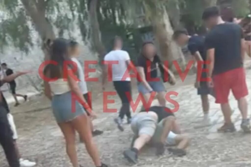 Ηράκλειο: Άγρια συμπλοκή ανηλίκων σε πάρκο – Το βίντεο από τον καυγά
