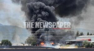 Φωτιά στον Αλμυρό: Απειλούνται επιχειρήσεις