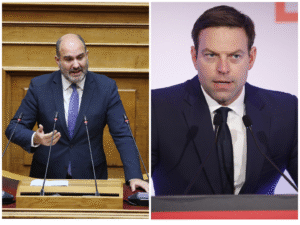 Αντιπαράθεση Μαρκόπουλου με Κασσελάκη για ένα λάθος σε απομαγνητοφώνηση συνέντευξης