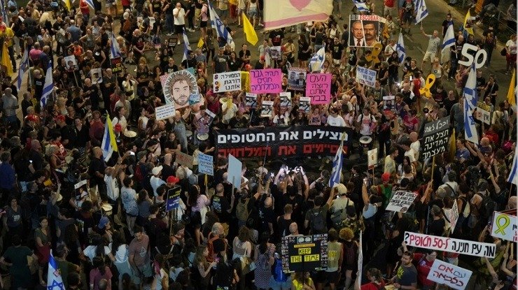 Ισραήλ: Χιλιάδες στους δρόμους για τους ομήρους στη Λωρίδα της Γάζας