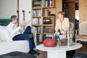 Κυριάκος Μητσοτάκης: Υποδέχθηκε για πρωινό την Άνγκελα Μέρκελ