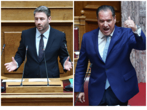 Βουλή: Σκληρή κόντρα Ανδρουλάκη-Γεωργιάδη – «Σας πιάνουν με τη γίδα στην πλάτη» – «Υποδύεστε τις αθώες περιστερές»