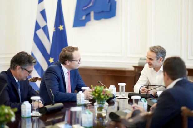 Μητσοτάκης: Συναντήθηκε με τον διευθύνοντα σύμβουλο της RWE AG, Δρ. Markus Krebber – Τι συζήτησαν