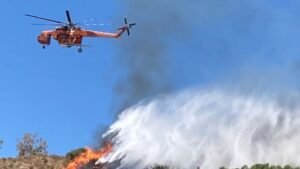 Ισχυρή πυρκαγιά στον νομό Ηρακλείου