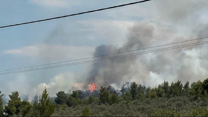 Πυρκαγιά ξέσπασε σε χαμηλή βλάστηση στον Ασπρόπυργο