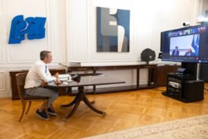 Κυριάκος Μητσοτάκης: Συμμετείχε στην τηλεδιάσκεψη των ηγετών για την Ουκρανία – «Τα σύνορα δεν αλλάζουν διά