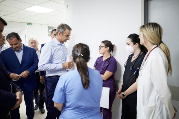 Κυριάκος Μητσοτάκης: Επισκέφθηκε το Ιπποκράτειο – Επιθεώρησε τα έργα αναβάθμισης του ΤΕΠ