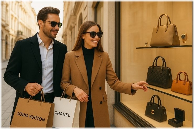 Στην Ευρώπη για “luxury shopping” οι εύποροι Αμερικανοί, λόγω των δασμών