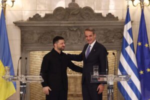 Ζελένσκι μετά τη συνάντηση με Μητσοτάκη: Να συνεχιστεί η πίεση προς τη Ρωσία που ξεκίνησε τον πόλεμο, και έκανε τα πάντα για να παραταθεί