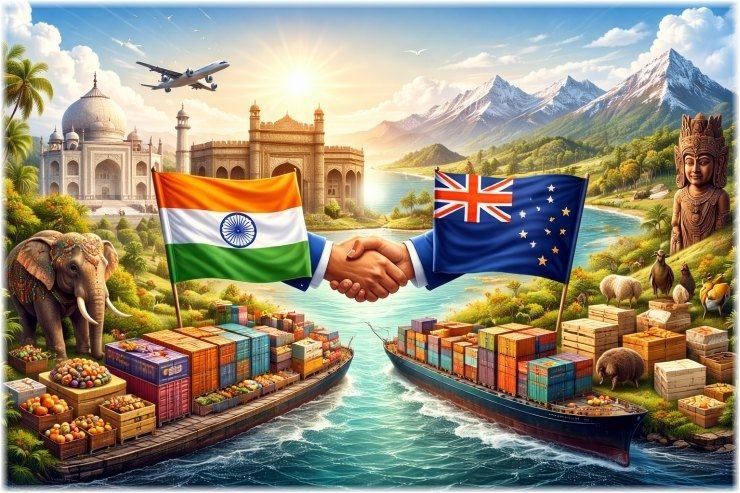 Ινδία – Νέα Ζηλανδία: Συμφωνία ελεύθερου εμπορίου με σχεδόν μηδενικούς δασμούς