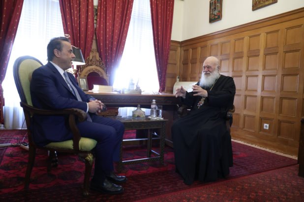 Συνάντηση Παπασταύρου με τον Αρχιεπίσκοπο Αθηνών – «Πολύ γρήγορα θα γίνει ένα μεγάλο έργο αγάπης για τους