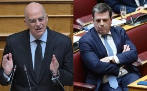 Έντονος διάλογος Δένδια-Καιρίδη στο καφενείο της Βουλής μετά το επεισόδιο με την Κωνσταντοπούλου