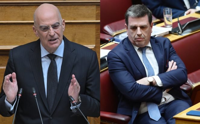 Έντονος διάλογος Δένδια-Καιρίδη στο καφενείο της Βουλής μετά το επεισόδιο με την Κωνσταντοπούλου