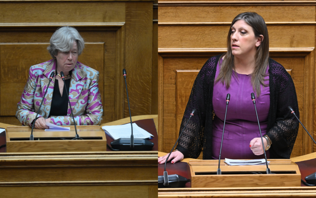 Βουλή: Ένταση για τις ομιλίες των βουλευτών – Η Κωνσταντοπούλου κατέβασε την Λινού από το βήμα