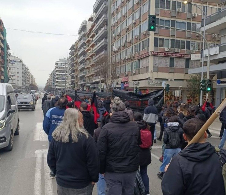 Θεσσαλονίκη: Πορεία στη μνήμη των θυμάτων των Τεμπών