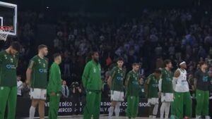 Βιλερμπάν – Παναθηναϊκός AKTOR: Τίμησαν τη μνήμη των οπαδών του ΠΑΟΚ με ενός λεπτού χειροκρότημα!