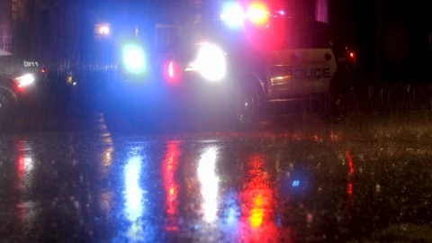 police-night-rain