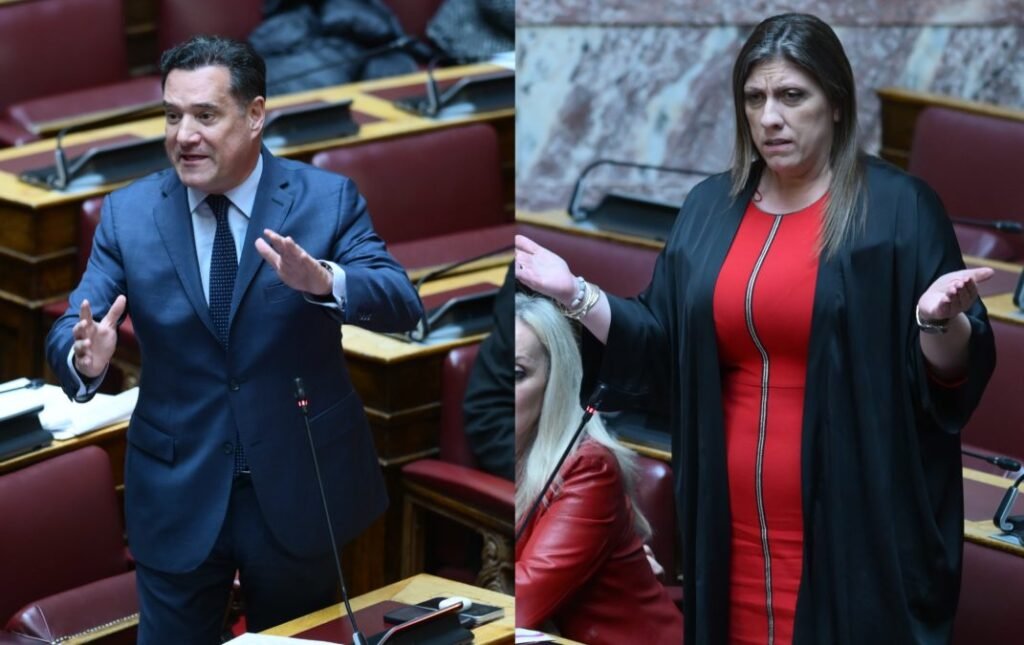 Σφοδρή σύγκρουση Γεωργιάδη-Κωνσταντοπούλου στη Βουλή: «Είμαι αυτός που θα σε κλείσει φυλακή» – «Είστε εσείς κοινοβουλευτικός άνδρας;»