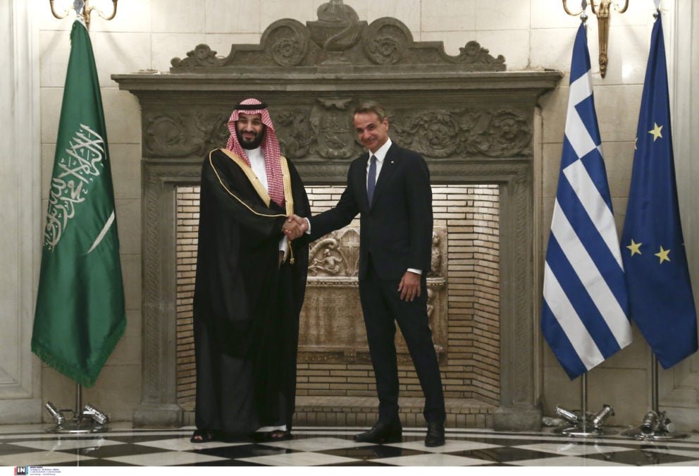 Συνάντηση Μητσοτάκη με τον Πρίγκιπα Διάδοχο της Σαουδικής Αραβίας: Εστίαση στις εξελίξεις της Μέσης Ανατολής