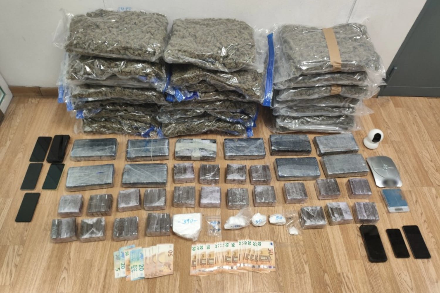 Επιτυχημένη Επιχείρηση της Δίωξης Ναρκωτικών Αττικής: Τρεις Συλλήψεις και Κατάσχεση Μεγάλων Ποσοτήτων Κοκαΐνης και Κάνναβης