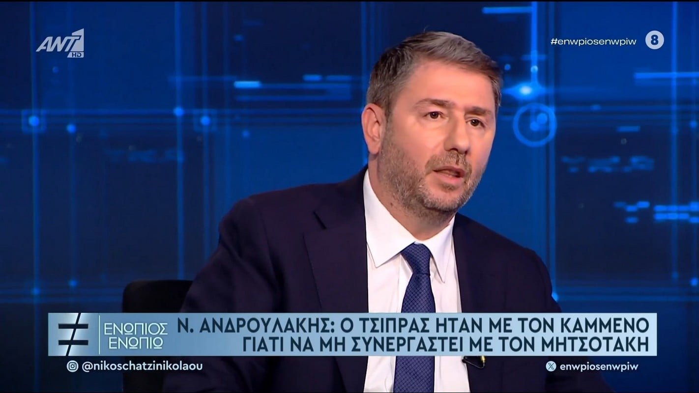 Νίκος Ανδρουλάκης: Αν ο Τσίπρας συνεργάστηκε με τον Καμμένο, γιατί να μην κάνει το ίδιο με τον Μητσοτάκη;