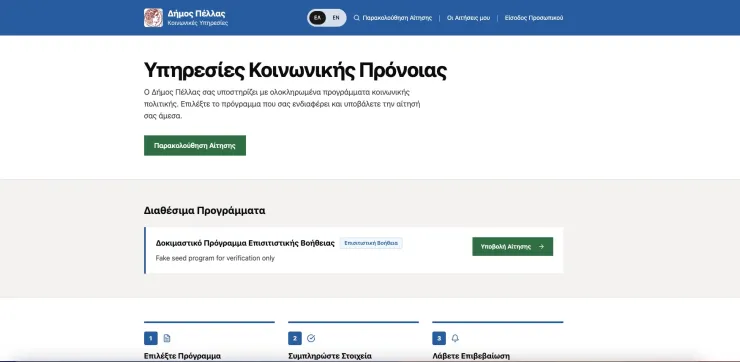 Έδεσσα: Ψηφιακή Επανάσταση στη Διαχείριση Αιτήσεων Κοινωνικών Υπηρεσιών