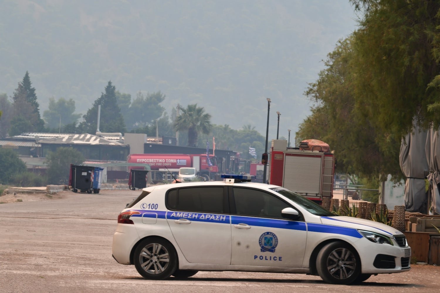 Επιχειρήσεις της Ελληνικής Αστυνομίας στα μέτωπα της πυρκαγιάς στη Βοιωτία: Δείτε βίντεο από εκκενώσεις και απεγκλωβισμούς κατοίκων