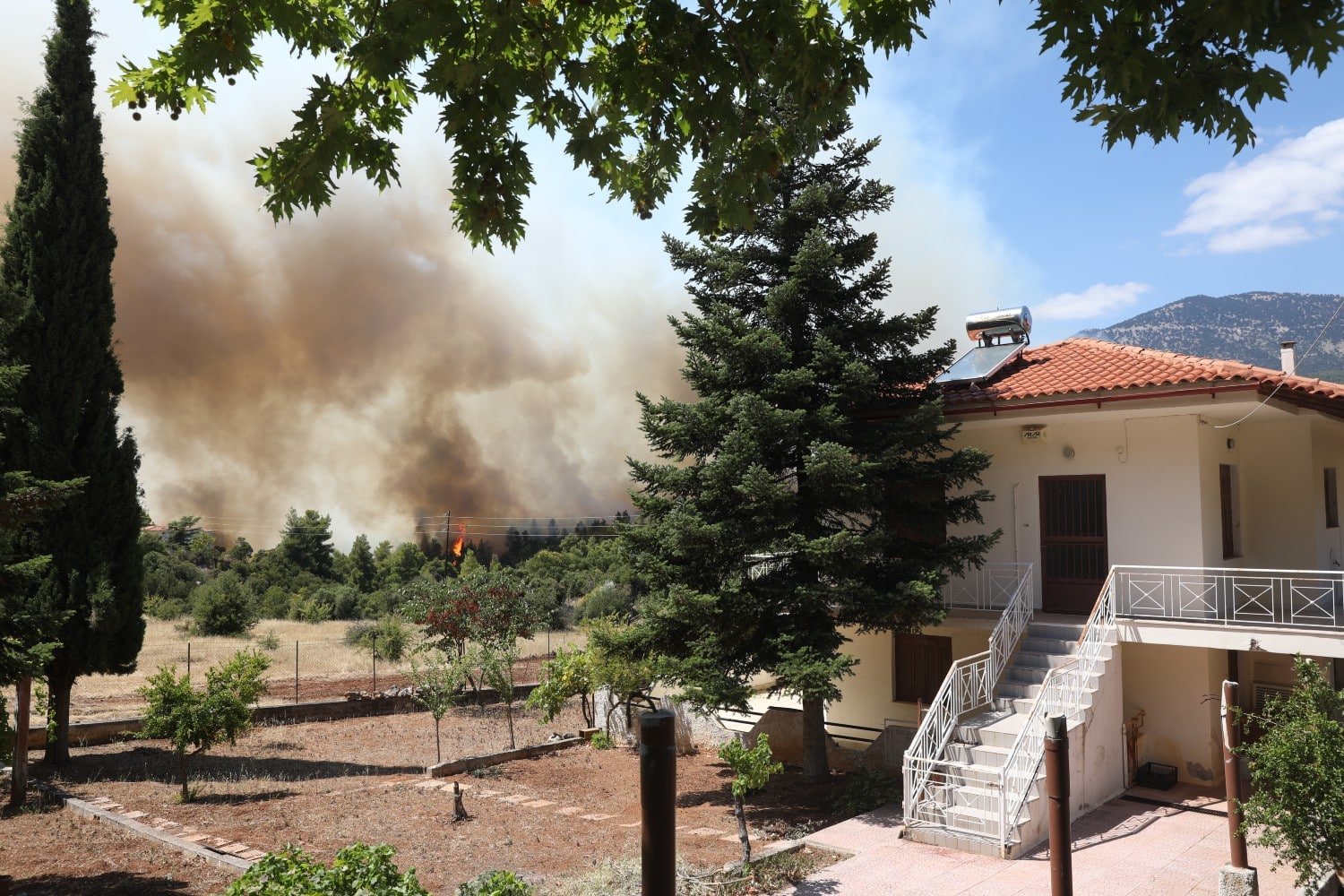 Στη Θήβα οδηγούνται οι δύο συλληφθέντες για τη μεγάλη φωτιά που ξεκίνησε από τη Βοιωτία και έφτασε στην Αττική