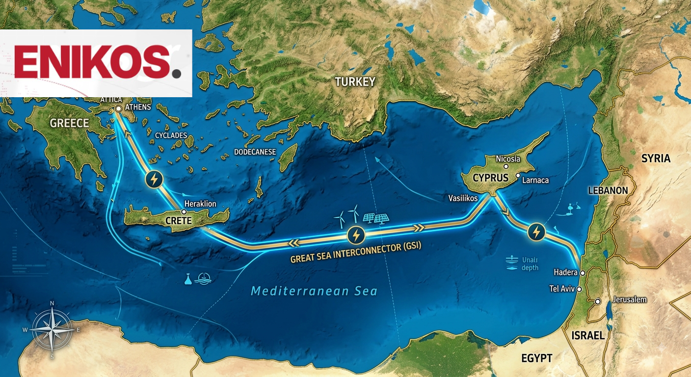 Great Sea Interconnector: Το ηλεκτρικό «EastMed» και η «γαλάζια συμμαχία» Ελλάδας, Κύπρου και Ισραήλ μεταμορφώνουν την Ανατολική Μεσόγειο