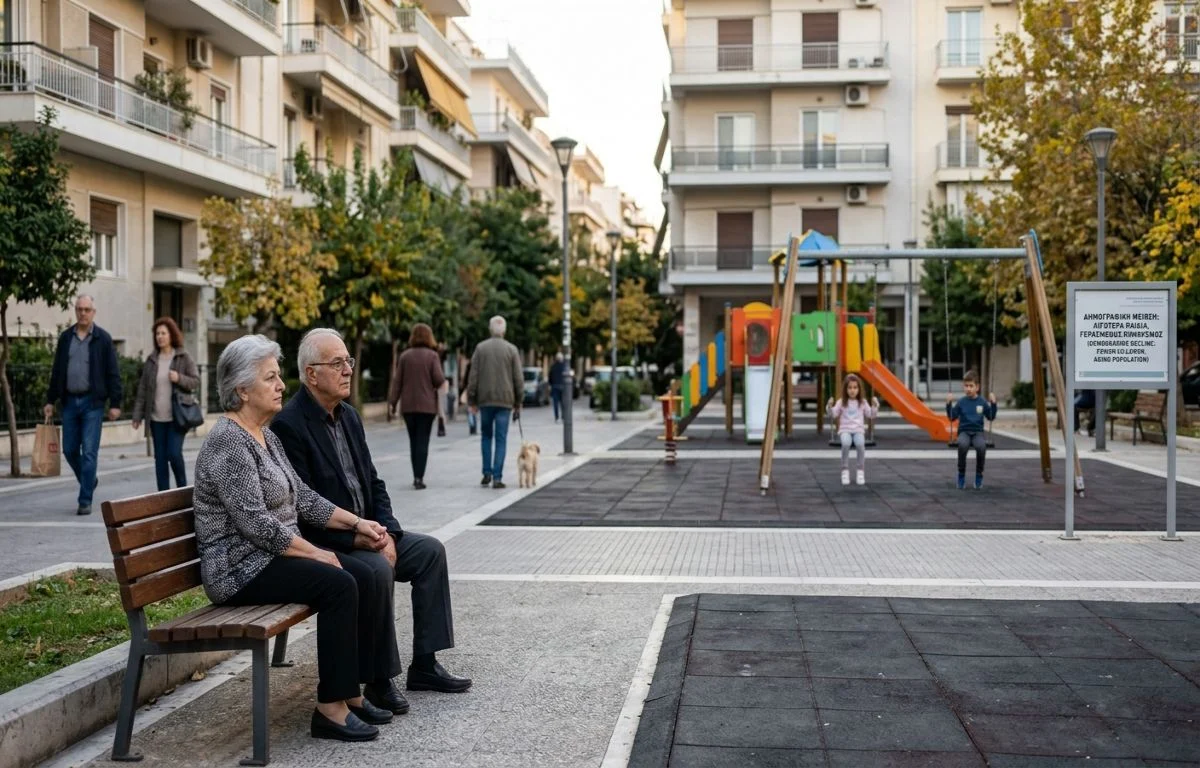 Δημογραφική κατάρρευση της Ελλάδας καθώς μειώνονται δραματικά οι γεννήσεις