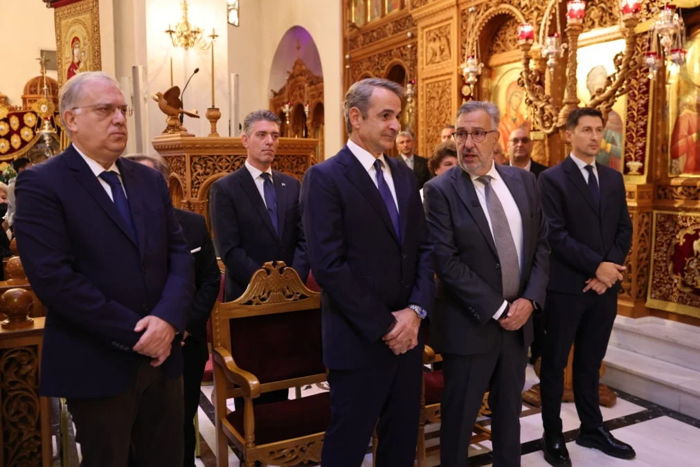 Κυριάκος Μητσοτάκης: Στον Άγιο Δημήτριο πριν αναχωρήσει για Κιλκίς και Θεσσαλονίκη - Τι είπε ο Αρχιεπίσκοπος Αυστραλίας για τη Μονή Σινά