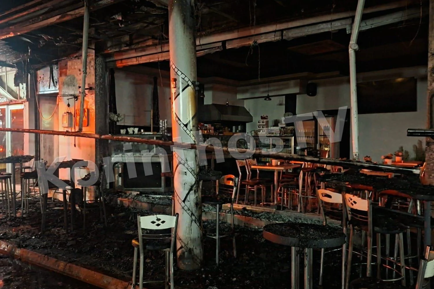 Νεμέα: Καφετέρια τυλίχθηκε στις φλόγες - Έρευνα από το ΑΚΑΕΕ (βίντεο) - Lawandorder.gr