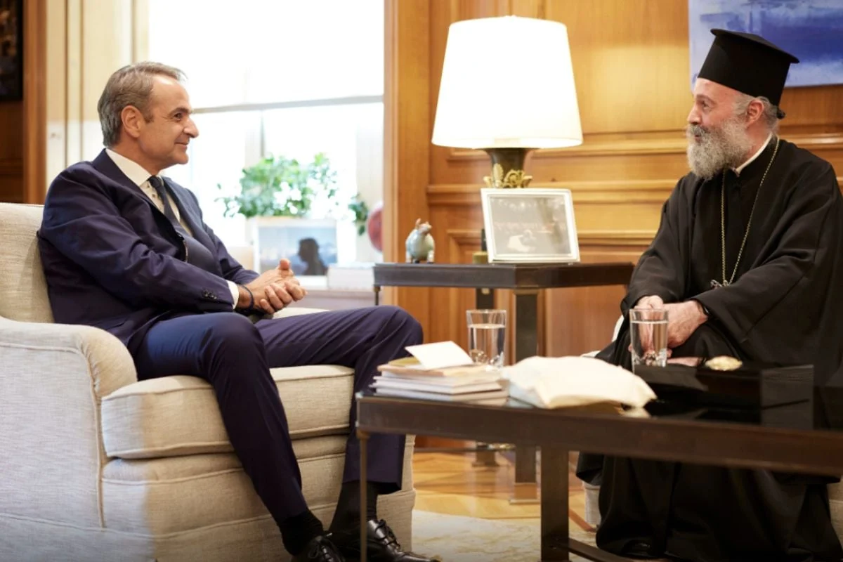 Συνάντηση Μητσοτάκη με τον αρχιεπίσκοπο Αυστραλίας - Τα θέματα που συζήτησαν